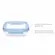 Kit 3 Potes Hermticos Buba Com Trava Antivazamento Azul