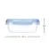 Kit 3 Potes Hermticos Buba Com Trava Antivazamento Azul