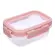 Kit 3 Potes Hermticos Buba Com Trava Antivazamento Rosa