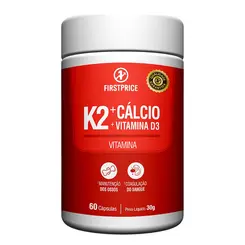 K2 Cálcio Vitamina D3 60 Cápsulas