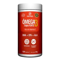 Omega 3 Tripla fonte rico vitamina E 120 capsulas