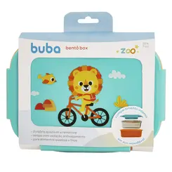 Lancheira Bent Box com Divisrias Buba Zoo Leão