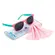culos De Sol Infantil Armao Flexvel Rosa/Verde - Buba