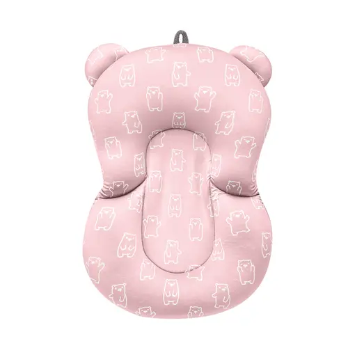 Almofada De Banho Buba para Bebê Ursinho Rosa