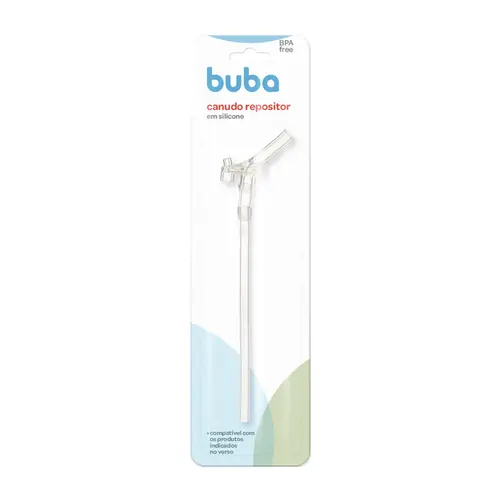 Canudo Refil Repositor Em Silicone Buba