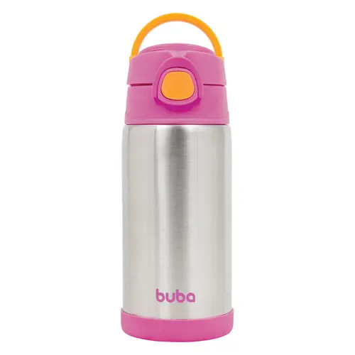 Garrafa Trmica Buba Parede Dupla Rosa 400ml