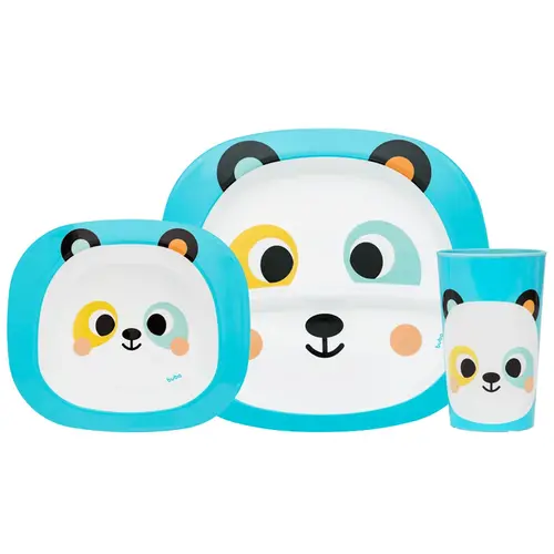 Kit Refeio Introduo Alimentar Infantil Buba Zoo Panda