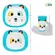 Kit Refeio Introduo Alimentar Infantil Buba Zoo Panda