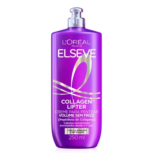 Creme de Pentear Sem Frizz Elseve Colágeno Lifter 250ml