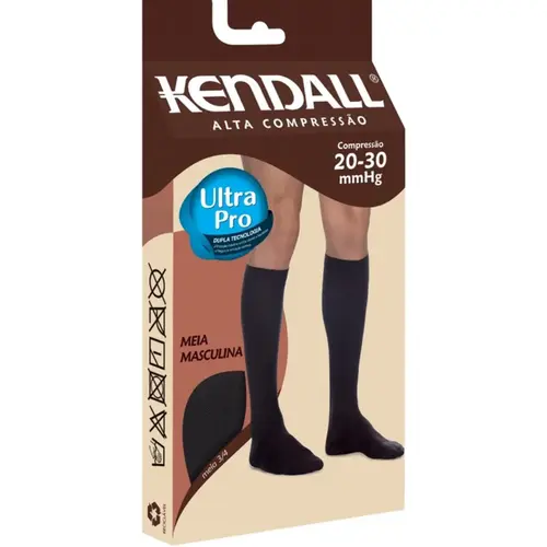 Meia De Compressão Kendall Masculina 3/4 tamanho G