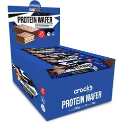 Crocks Club Wafer com Whey Cookies and Cream Zero Açúcar 25g 12 unidades