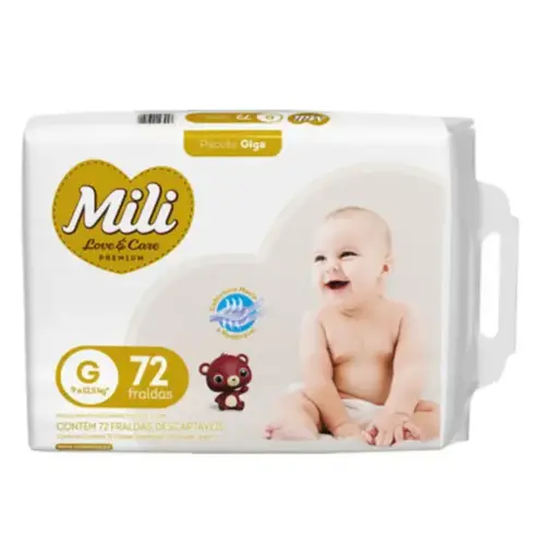 Fralda Mili Love & Care Pants Giga G 72un