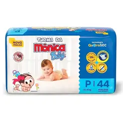 Fralda Turma da Mônica Econômica P 44un