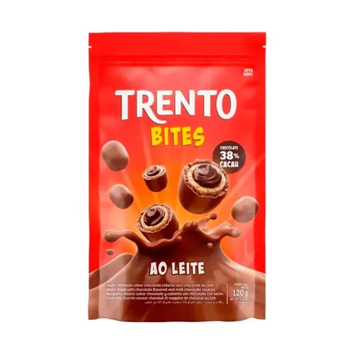 Wafer Trento Bites Chocolate Ao Leite 120g