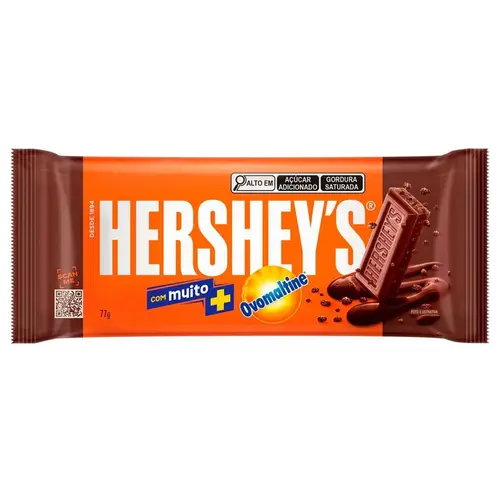 Barra de Chocolate Hershey s Ovomaltine 77g