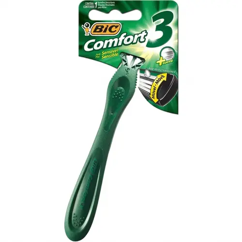 Aparelho Barba Bic Comfort 3 Pele Sensivel Verde 1 unidade