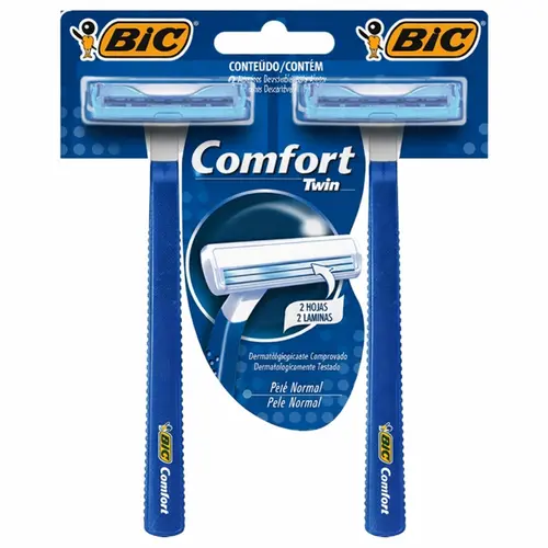 Aparelho de Barbear Bic Comfort Twin com 2 UN