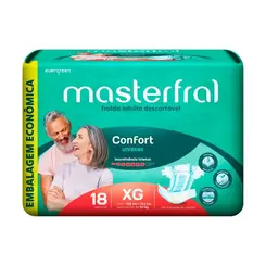 Fralda Masterfral Confort Econômica XG 18 Unidades