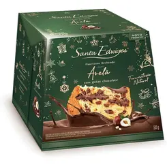 Panettone Gotas de Chocolate com Recheio de Creme de Avelã Sta Edwiges 500g