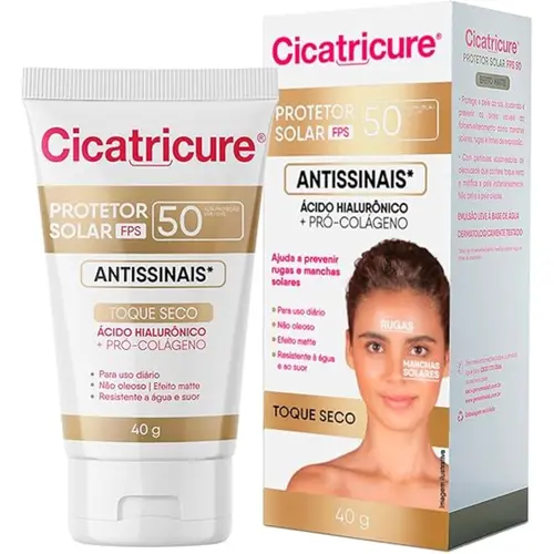 Cicatricure Protetor Solar Facial FPS 50 Antissinais