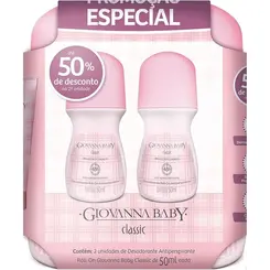 Desodorante Giovanna Baby Roll On Classic C/2 50ml
