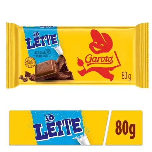 Chocolate Garoto ao Leite 80g