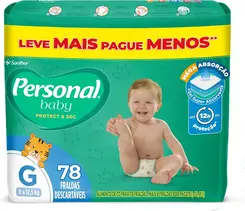 Fralda Personal Baby Protect & Sec G 78un