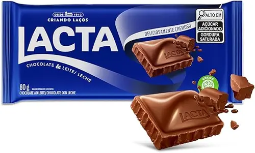 Chocolate Lacta Ao Leite Lacta Barra 80g