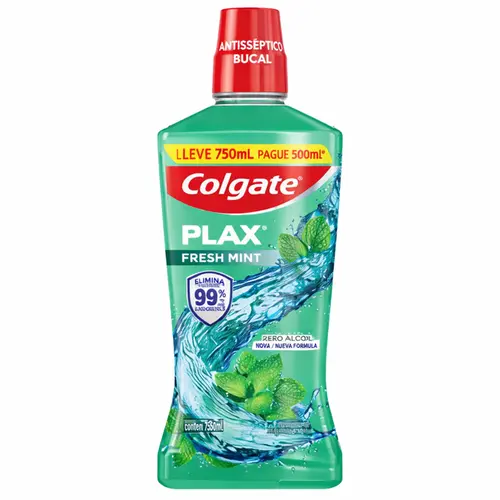 Enxaguante Bucal Colgate Plax Fresh Mint 750ml