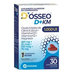 Dosseo D+Km Vitamina D3 K2 1000UI Massime 30Cpr