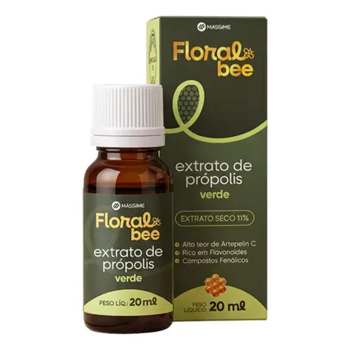 Extrato De Própolis Verde 11%  Floralbee Sem Glúten 20ml