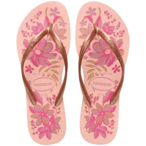 Sandália Havaianas Slim Organic Rosa Dourado 39