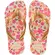 Sandália Havaianas Kids Flores Bege Dourado 33