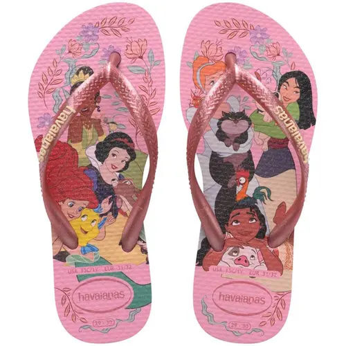 Sandália Havaianas Kids Slim Princess Rosa 31