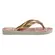 Sandália Havaianas Kids Flores Bege Dourado 29