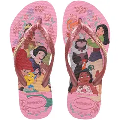 Sandália Havaianas Kids Slim Princess Rosa 25