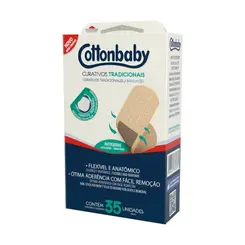 Curativos Tradicionais Cottonbaby 35 Unidades