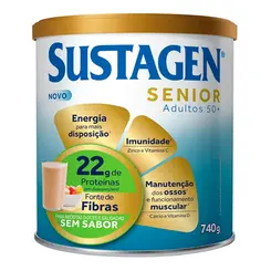 Complemento Alimentar Sustagen Senior 50+ Sem Sabor 740g