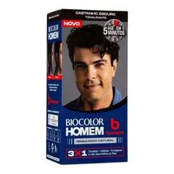 Tonalizante Castanho Escuro Natural Biocolor Homem Bozzano