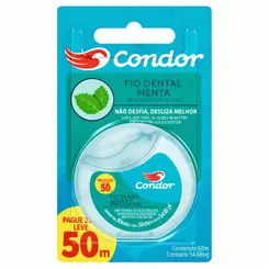 Fio dental condor menta leve 50m pague 25m