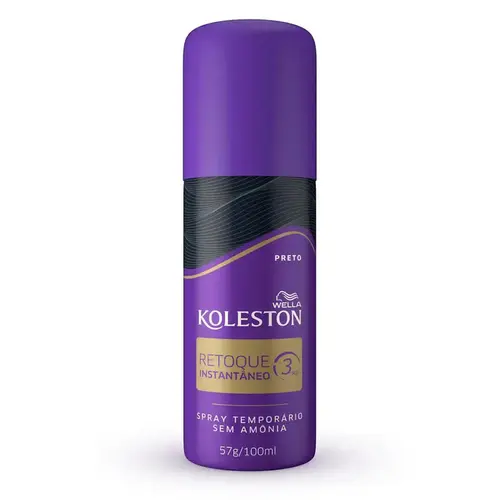 Retoque Instantâneo Spray Koleston Preto 100ml