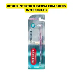 Escova Bitufo Intertufo Cônica 6,5mm Com 6 Refis Interdentais