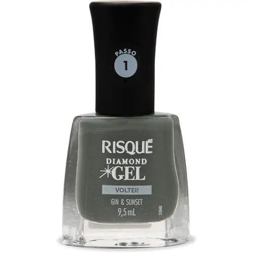 Esmalte Risqué Diamond Gel Gin & Sunset Cremoso 9,5ml