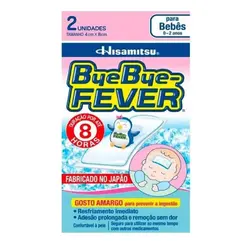 Adesivo para Alívio da Febre Bye Bye Fever Bebês 0 a 2 anos 2 unidades
