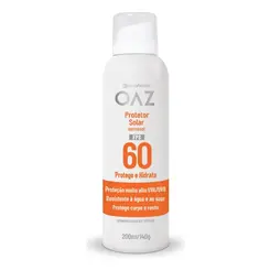 Protetor Solar Oaz Fps 60 Aerossol 200ml