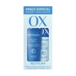 Kit Ox Restaura Shampoo 375ml E Condicionador 170ml