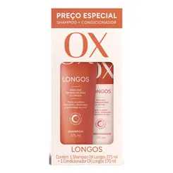 Kit Shampoo + Condicionador Ox Longos 375 + 170ml
