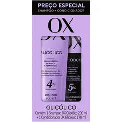 Kit Shampoo E Condicionador Ox Glicólico - 200ml + 170ml
