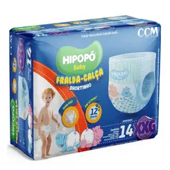 Fralda Shortinho Hipopo Baby Jumbinho XXG 14 Unidades