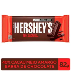 Chocolate em Barra Hershey s Meio Amargo 75g